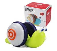 (blue,green, 22.4*11.9cm) Children's Snail Pull Toy Learning Walker Pull Along The Early Educational Toy