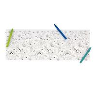 Blue & Green Dinosaur Coloring Rolls & Crayons - Captivating, Unique, & Vibrant Art Adventure for Kids - 3ct