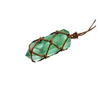 Blue Green Gem Necklace - Fluorite Crystal Pendant, Crystal Hexagonal Reiki Pendant | Natural Crystal Necklace for Stylish Jewelry