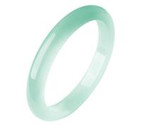 Blue Green Jade Bangle Bracelet for Women, Natural Chalcedony Agate Jadeite Bangle Jewelry (Green_54mm)