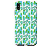 Blue Green Planet Hearts Earth Day Ecology Environment Case for iPhone XS Max