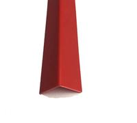 Blue Green Red Yellow Plastic PVC Corner 90 Degree 2.5 M Angle Trim Wall Edge Protector TMW Profiles (Red)
