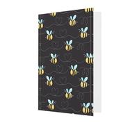 Blue Greeting Card - Bumble Bees Print Blank Blessed Card for Birthday, Wedding, Valentine's Day & Party Invitation