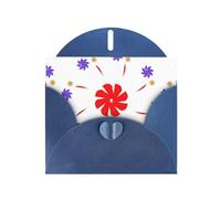 Blue Greeting Card YYHWHJDE Eight-way rotating flower Picture Perfect for Valentine's Day, Wedding Anniversary & Party Invitations