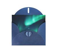Blue Greeting Card YYHWHJDE Sky Aurora Picture Perfect for Valentine's Day, Wedding Anniversary & Party Invitations