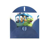 Blue Greeting Card YYHWHJDE Tourists taking the train Picture Perfect for Valentine's Day, Wedding Anniversary & Party Invitations