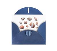 Blue Greeting Card YYHWHJDE Various shells Picture Perfect for Valentine's Day, Wedding Anniversary & Party Invitations
