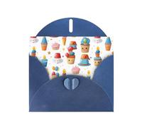 Blue Greeting Card YYHWHJDE Various small cakes Picture Perfect for Valentine's Day, Wedding Anniversary & Party Invitations