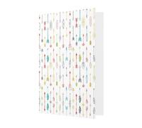 Blue Greeting Cards with Matching Envelopes - Colorful Hand Drawn Art with Boho Style Arrows Print Blank Blessed Cards for Birthday, Wedding, Valentine's Day