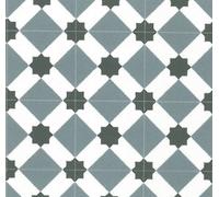 Blue Grey Designer Effect Vinyl Flooring For Livingroom, Kitchen, 2.6mm Cushion Backed Vinyl Sheet-7M(23') X 4M(13'1")-28M²