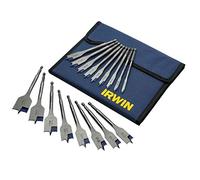 Irwin Tools Flat Bit Set XMS23FBIT17 – 17-Piece 4X Blue Groove