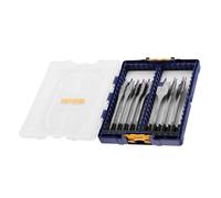 Irwin Flat Bit Set Blue Groove 4X Faster Cut 8 Piece