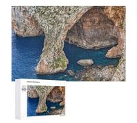 Blue Grotto in Malta Jigsaw Puzzle for Adults And Families, 1000 PCS, A Creative Way to Unwind after A Busy Day, for Family Nights