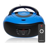 (Blue) Grouptronics DAB Radio With CD Player Digital Radio - Mains Powered or Battery
