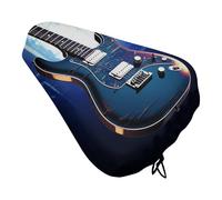 Blue Guitar Bike Seat Cover, Extra Soft Comfy Bicycle Cover, Rain Sun Protector Seats Protectors Durable Dustproof Covers for City Mountain Bikes