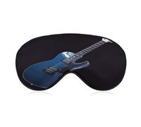 Blue Guitar Sleep Mask for Women Men Soft Breathable Sleep Eye Mask Soft Eye Cover Light Blocking Sleeping Masks Adjustable Blindfold for Travel Home Office Naps & Gifts