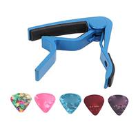 Blue Guitar Strong Spring, 5 Picks for Electric Guitar Players | Scratch-resistant inner feed, high hardness alloy, balanced pressure for clear intonation, easy key change during songs
