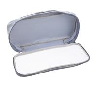 Blue Hair Tool Travel Case with Zipper Double Layer Fabric Dividers | Fast Access Compartments, Lightweight Abrasion-Resistant Design, Wipe Clean Exterior, Keeps Attachments Neatly Arranged