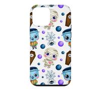 Blue halloween fall festive autumn harvest cute fun monster Case for iPhone 12 mini