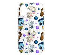 Blue halloween fall festive autumn harvest cute fun monster Case for iPhone 16