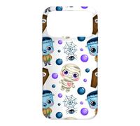 Blue halloween fall festive autumn harvest cute fun monster Case for iPhone 17 Pro Max