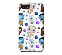 Blue halloween fall festive autumn harvest cute fun monster Case for iPhone SE (2020) / 7/8
