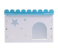 Blue Hamster Nest Cabin Plaything for Small Animals Safe Harbor