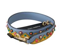 Blue Handbag Accessory Shoulder Strap Leather - female - Dolce & Gabbana - Bag Accessories - Blue - ONE SIZE - Bags ONE SIZE