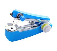 Blue Handheld Mini Sewing Machine,Easy to Use and Fast Stitch Suitable for Clothes, DIY Home Travel Electric Handheld Sewing Machine for Beginners Handy Needlework Tools