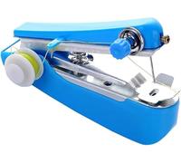 Blue Handheld Sewing Machine, Portable Mini Manual Sewings Machine Handy Needlework Tool Mini Sewer Machine Hand Stitcher Sewing Machine Arts, Crafts and Sewing Machines