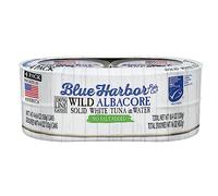 Blue Harbor Fish Co. Wild Albacore Solid White Tuna in Water, No Salt Added - 4.6 oz Canned Tuna (Pack of 4)