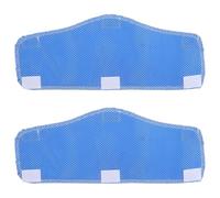 Blue Hard Hat Sweatband 2pcs Pva Cool Fabric for Summer | Breathable Sweat Absorption, Comfortable Wear, Skidproof Fit, Workers on Construction Sites, Reusable