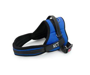 (Blue Harness, Large (L)) KCT No Pull Padded Dog Harnesses Red/Black/Blue