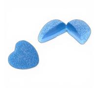 Blue Hearts Jelly Filled Sweets 400g - Blue Raspberry Flavour Gummy Hearts with Juicy Jelly Centre - Black Resealable Pouch - Perfect for Sharing & Movie Nights