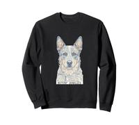 Blue Heeler Australian Cattle Dog Outback Mosaic Sweatshirt