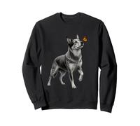 Blue Heeler Butterfly Australian Cattle Dog Lover Sweatshirt