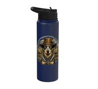 Blue Heeler Cowboy Australian Cattle Dog Western Lifestyle Stainless Steel Insulated Water Bottle