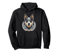 Blue Heeler Dad Constellation Night Sky Celestial Cattle Dog Pullover Hoodie