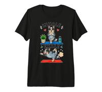 Blue Heeler Doing Yoga Inhale - exale DIGOR Funny Premium T-Shirt