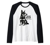 Blue Heeler Heart Stealer, Australian Cattledog Raglan Baseball Tee