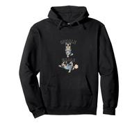 Blue Heeler practicing yoga inhale - exale DIGOR funny Pullover Hoodie