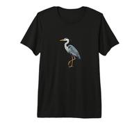 Blue Heron Birdwatching Wildlife Premium T-Shirt