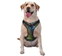 Blue Heron In The Rainforest No Pull Dog Harness Adjustable Reflective Oxford Easy Control Medium Large Dog Harness