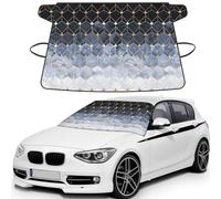 Blue Hexagons And Diamonds, Car Windshield Cover, Protective Windscreen Cover - Snow Ice Sun UV Dust Water Resistant - Fit for Most Cars