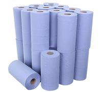 Blue High Quality Couch Rolls / Hygiene Rolls 2-ply Laminated Embossed 50cm (20") x 40 Metres x 500mm x 9 Rolls