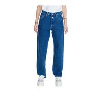 Blue High Waisted Relaxed Fit Jeans - female - Replay - Straight Fit Jeans - Blue - W32 L32 - Jeans W32 L32