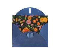Blue Holiday greeting check blank card and pearl beautiful blank note block VVXBHGR Atmosphere flowers Pattern