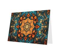 Blue Holiday greeting check blank card and pearl beautiful blank note block VVXBHGR Fine textured print Pattern