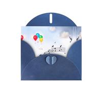 Blue Holiday greeting check blank card and pearl beautiful blank note block VVXBHGR Floating notes Pattern