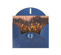 Blue Holiday greeting check blank card and pearl beautiful blank note block VVXBHGR Morning dew Pattern